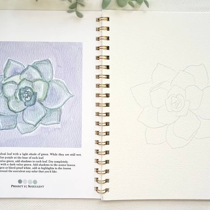 Paint & Pigment Studios - Wholesale Sketchbook/Sketchpad - Botanical Watercolor Workbook