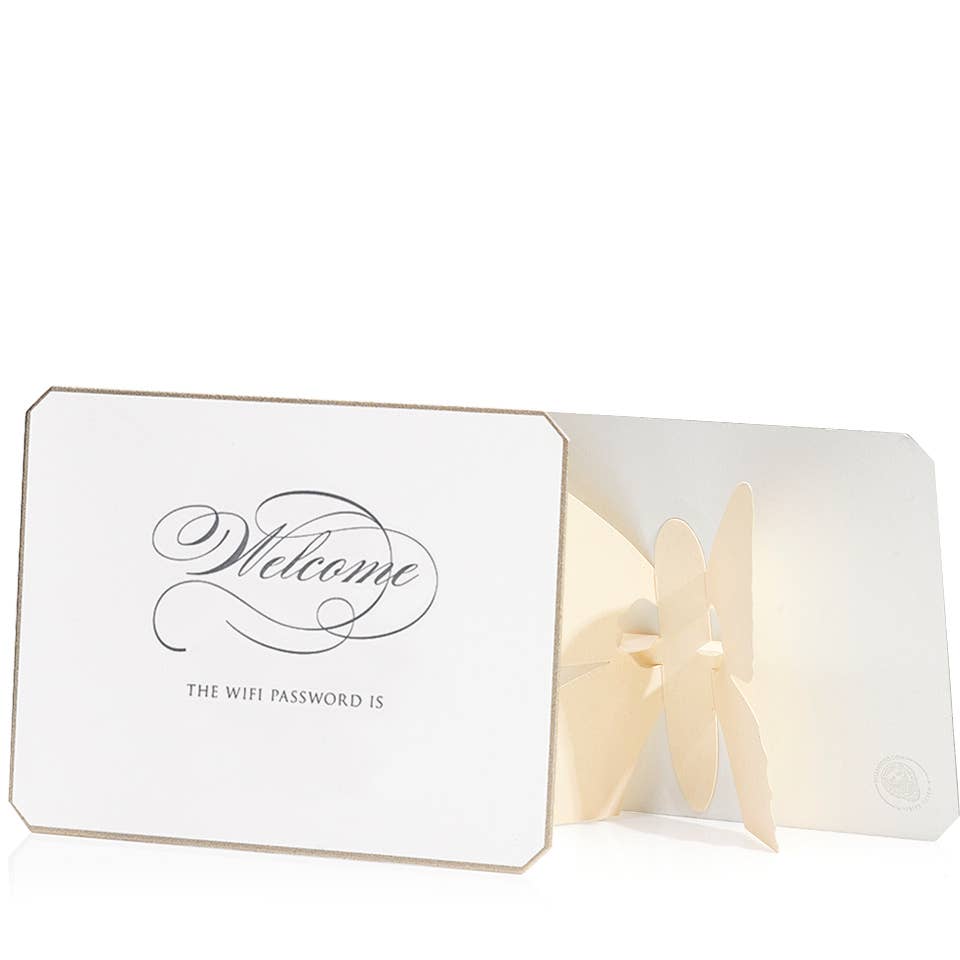 Bell'Invito Home + Stationery - Wholesale Stationery/Notecard Set - WiFi Card - Script0