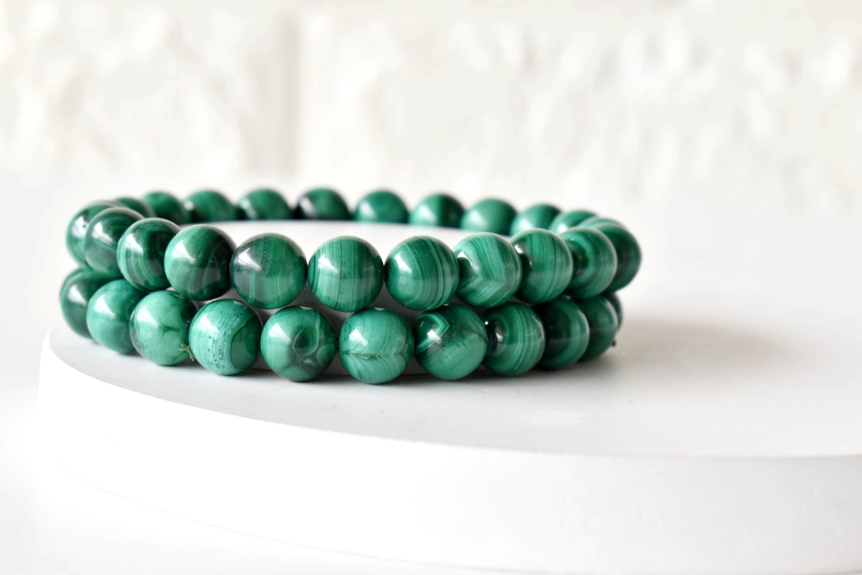 Soothing Crystals - Wholesale Beaded Bracelet - Healing Bracelet | Synthetic Malachite | Gemstone Bracelet0