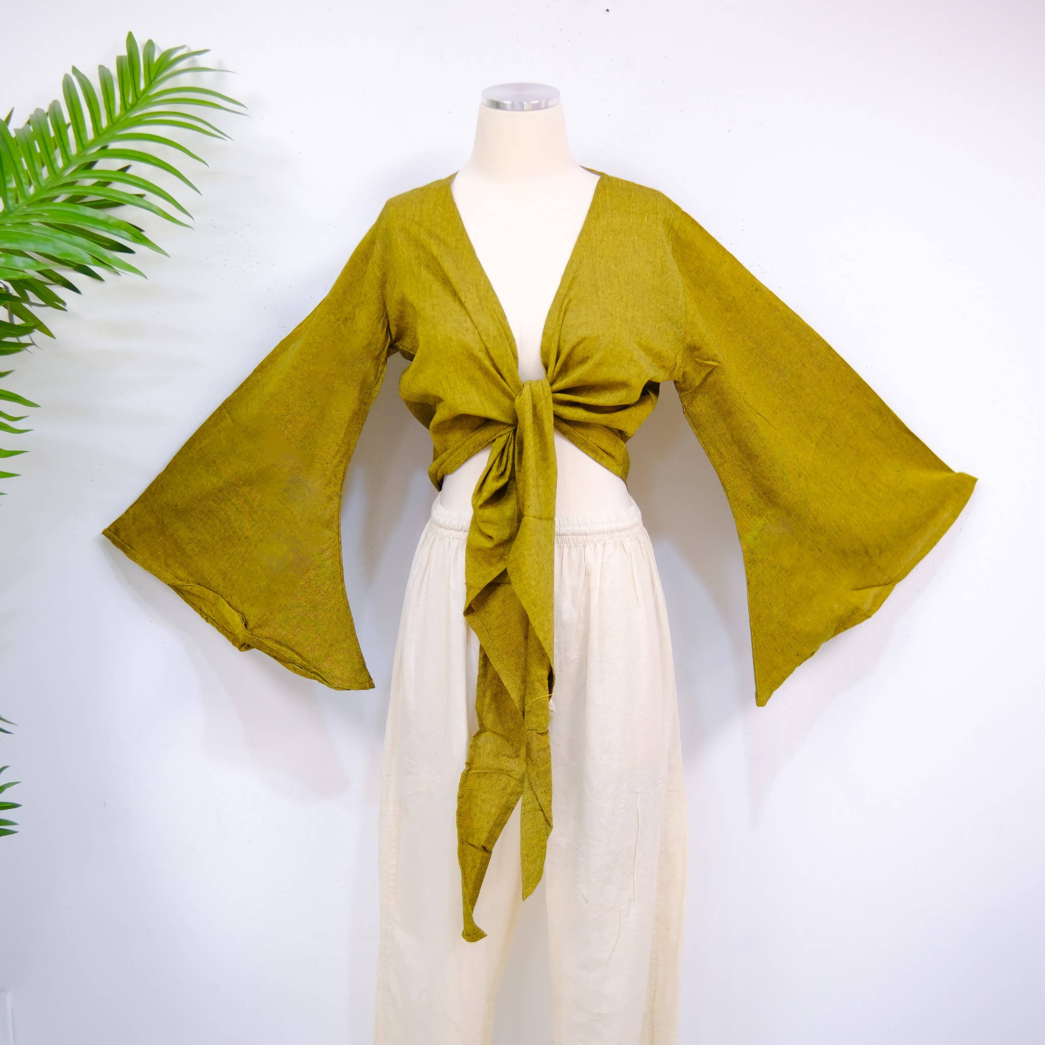 Karma Nepal Crafts - Wholesale Blouse - Women's - Bamboo Cotton Solid Wrap Top4