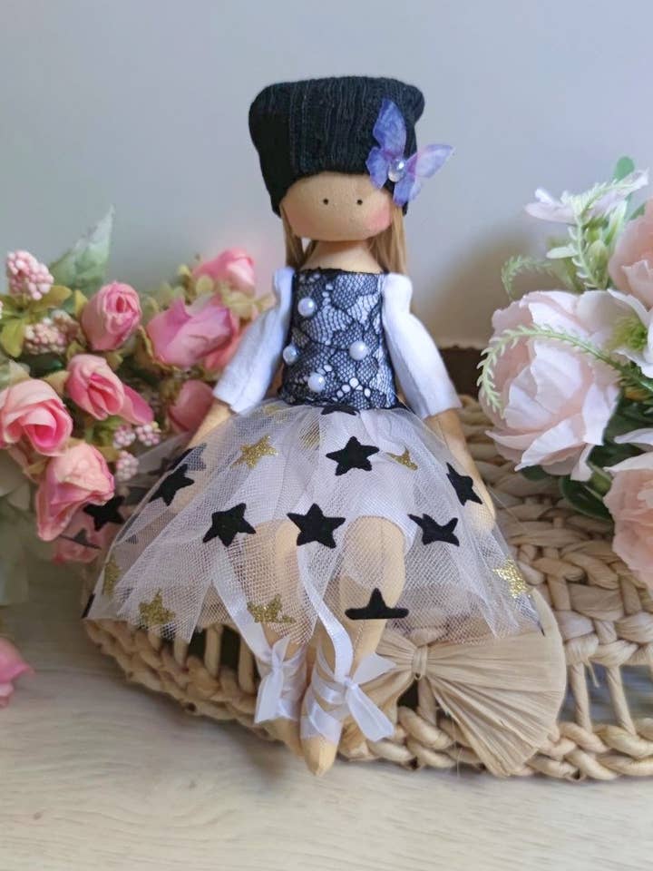 Handmade Doll, Fabric Doll, Doll Cotton, Stuffed Doll for wholesale by ChernikovaNataliya