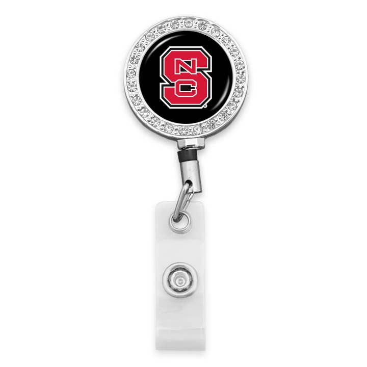 From The Heart - Wholesale Badge Accessory - Unisex - NC State Wolfpack Crystal Badge Reel