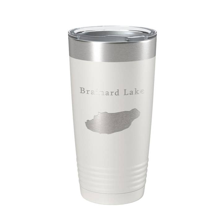 Tasse de voyage Brainard Lake Map Tumbler, isotherme, gravée au laser, tasse à café Colorado 20 oz pour la vente par CarveBright