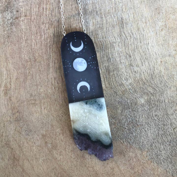 Jasper Moons Necklace for wholesale by Fernworks