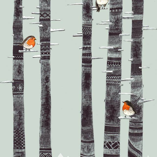 Robin Trees // Signed Print for wholesale by Sandra Dieckmann