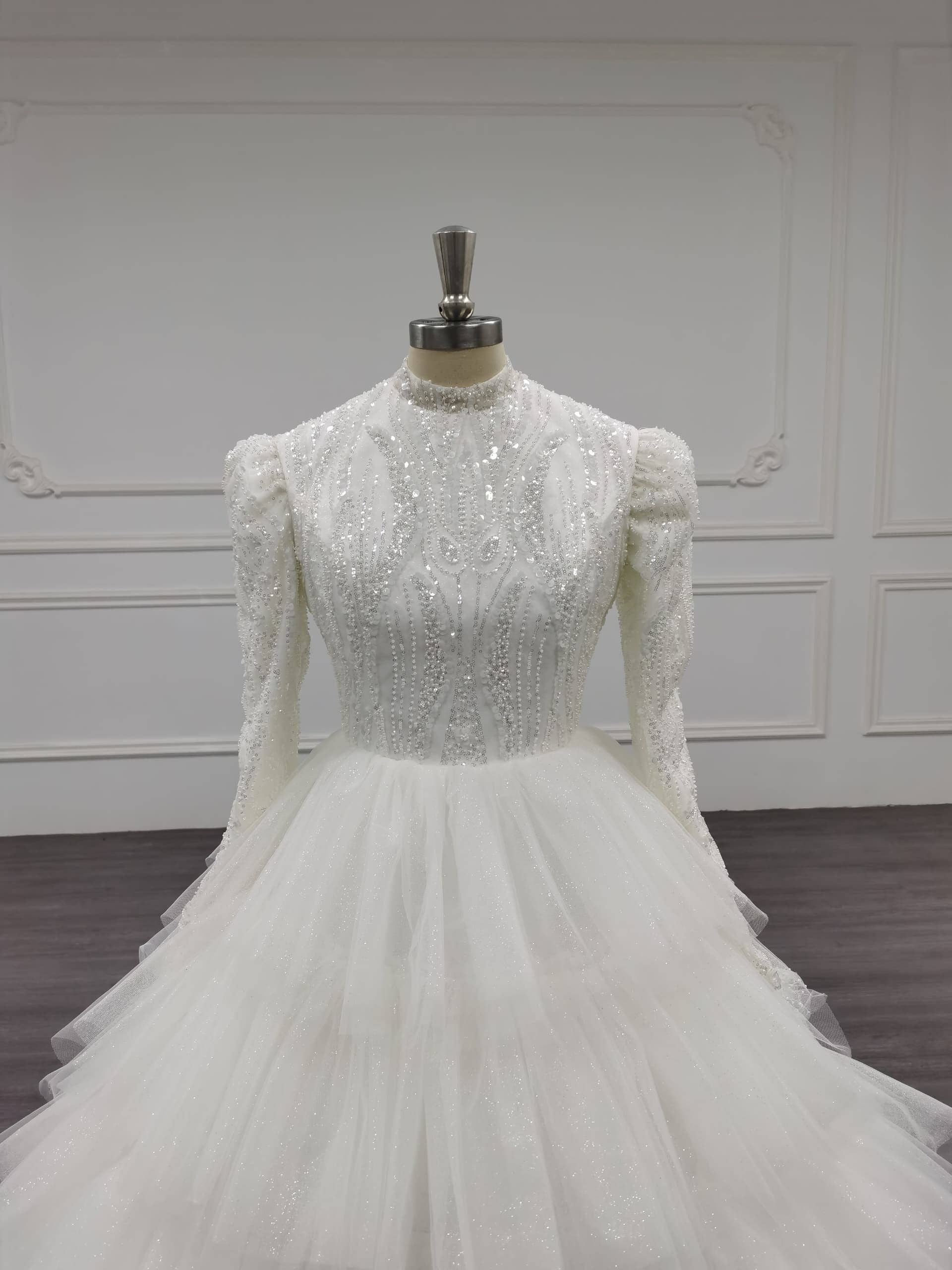 Unique Modest Bridal - Wholesale Gown - Women's - Splendora - Stunning Ball Gown Modest Wedding Dress5