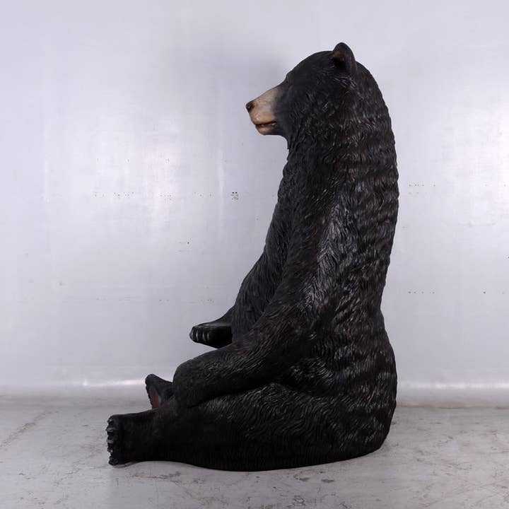 LM Treasures - Wholesale Stuffed/Plush Toy - Kids & Baby - Jumbo Black Bear Life Size Statue3