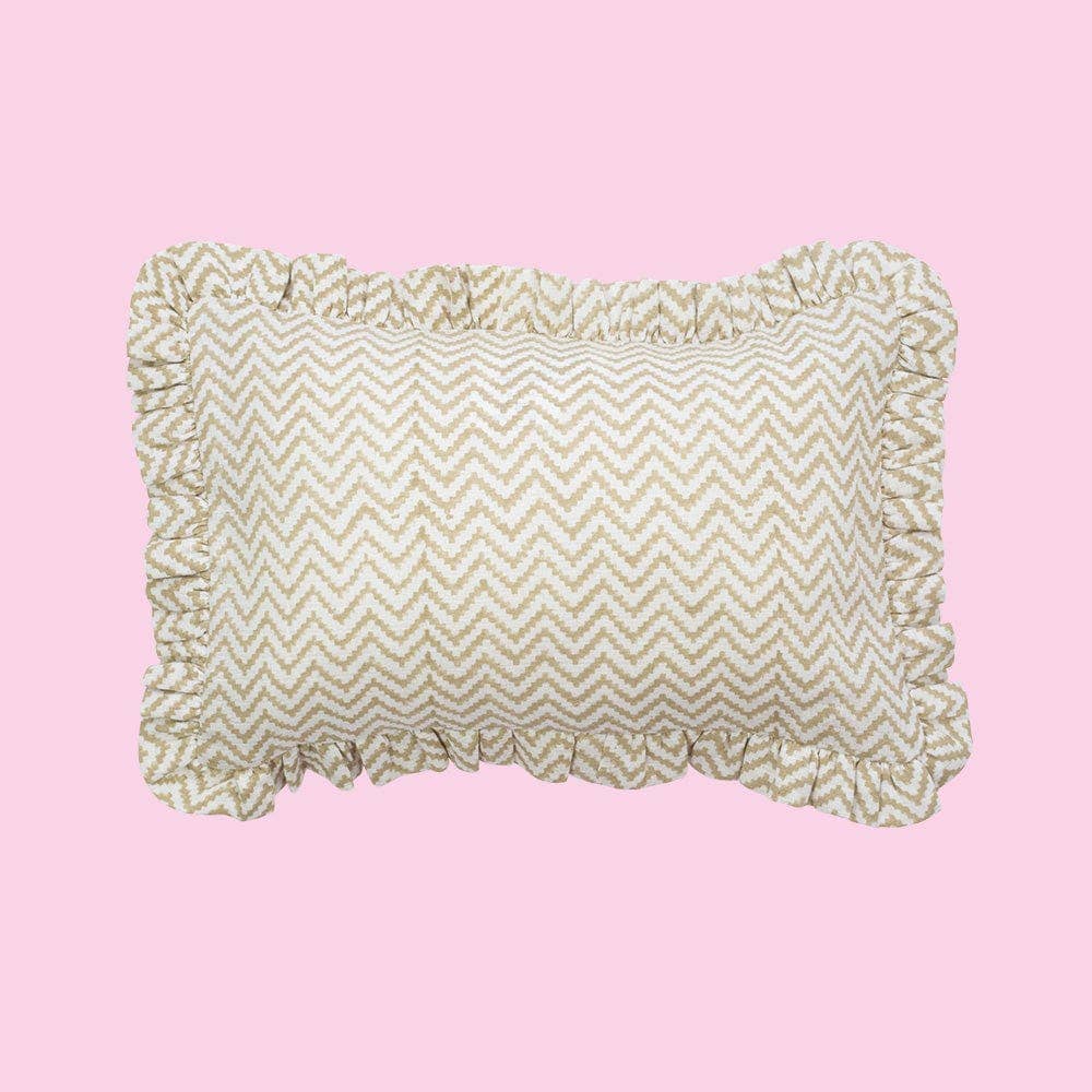 Willa and the Bear - Wholesale Pillow/Cushion - Kids & Baby - Muslin Ruffle Mini Pillow1