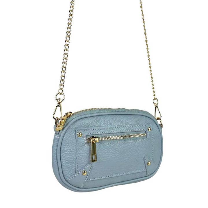 Chenson & Gorett - Wholesale Shoulder Bag - Women's - Women's Italian Leather Shoulder Bag with Long Handle Chain7