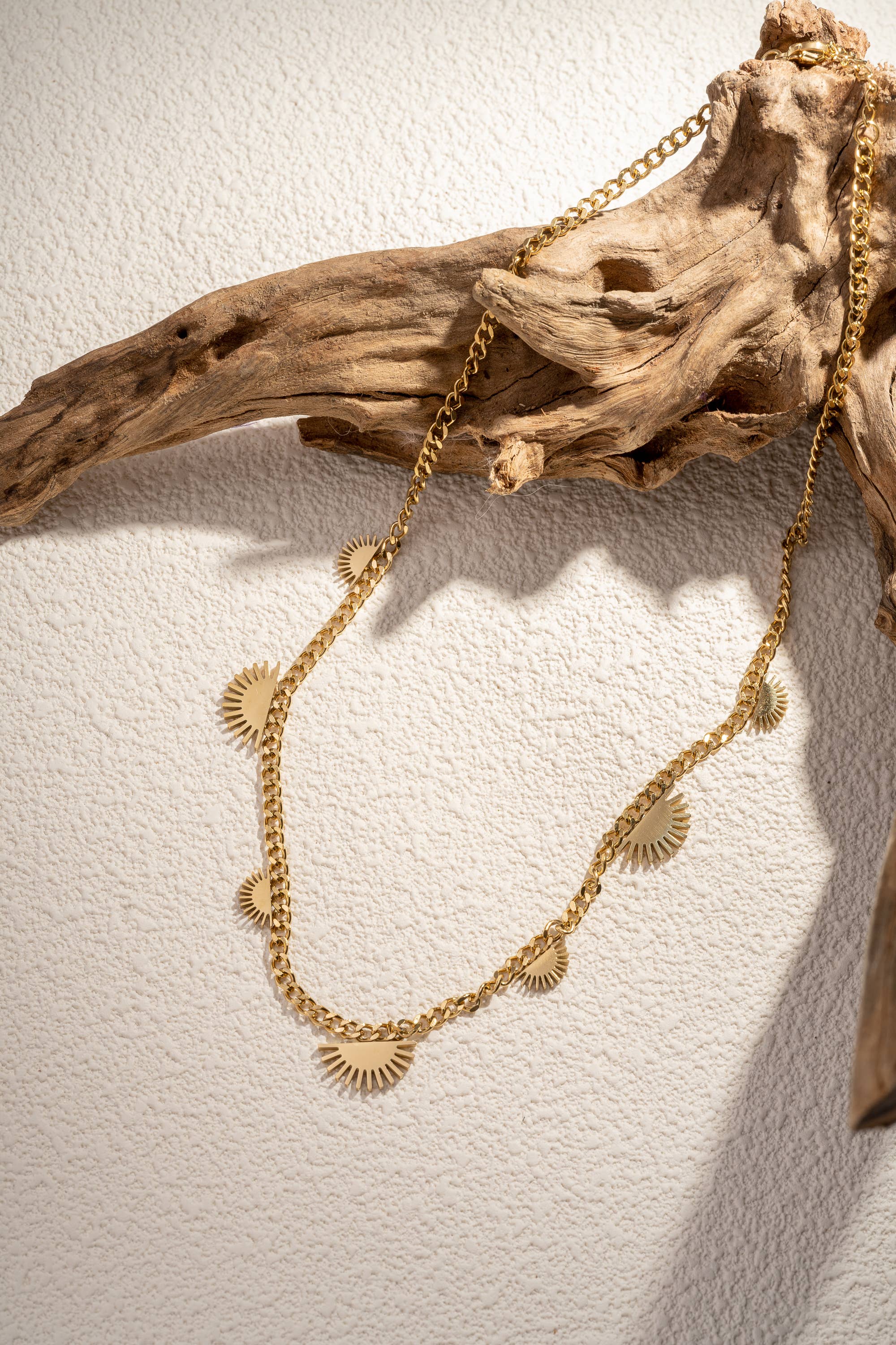 COSMOS - Wholesale Pendant/Charm Necklace - Stainless steel necklace with delicate solar patterns1