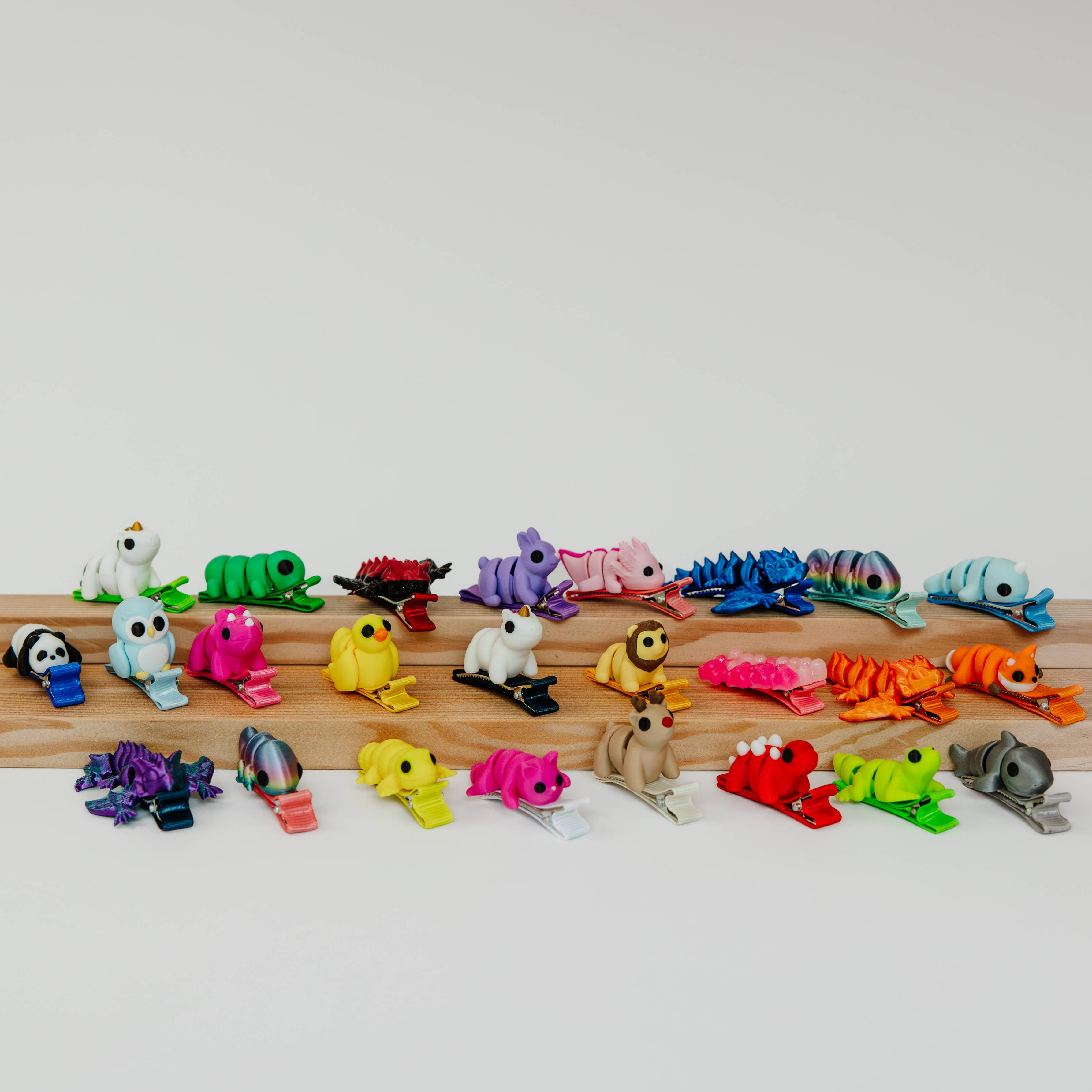 Ruby’s dragons - Wholesale Hair Clip - Kids - 3D Printed Critter Hair Clips1