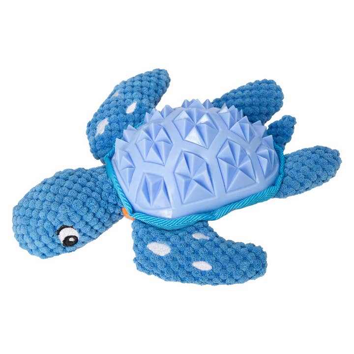 SnugArooz Titan the Turtle TPR Shell Dog Chew Toy 10" for wholesale by Pet Palette Distribution