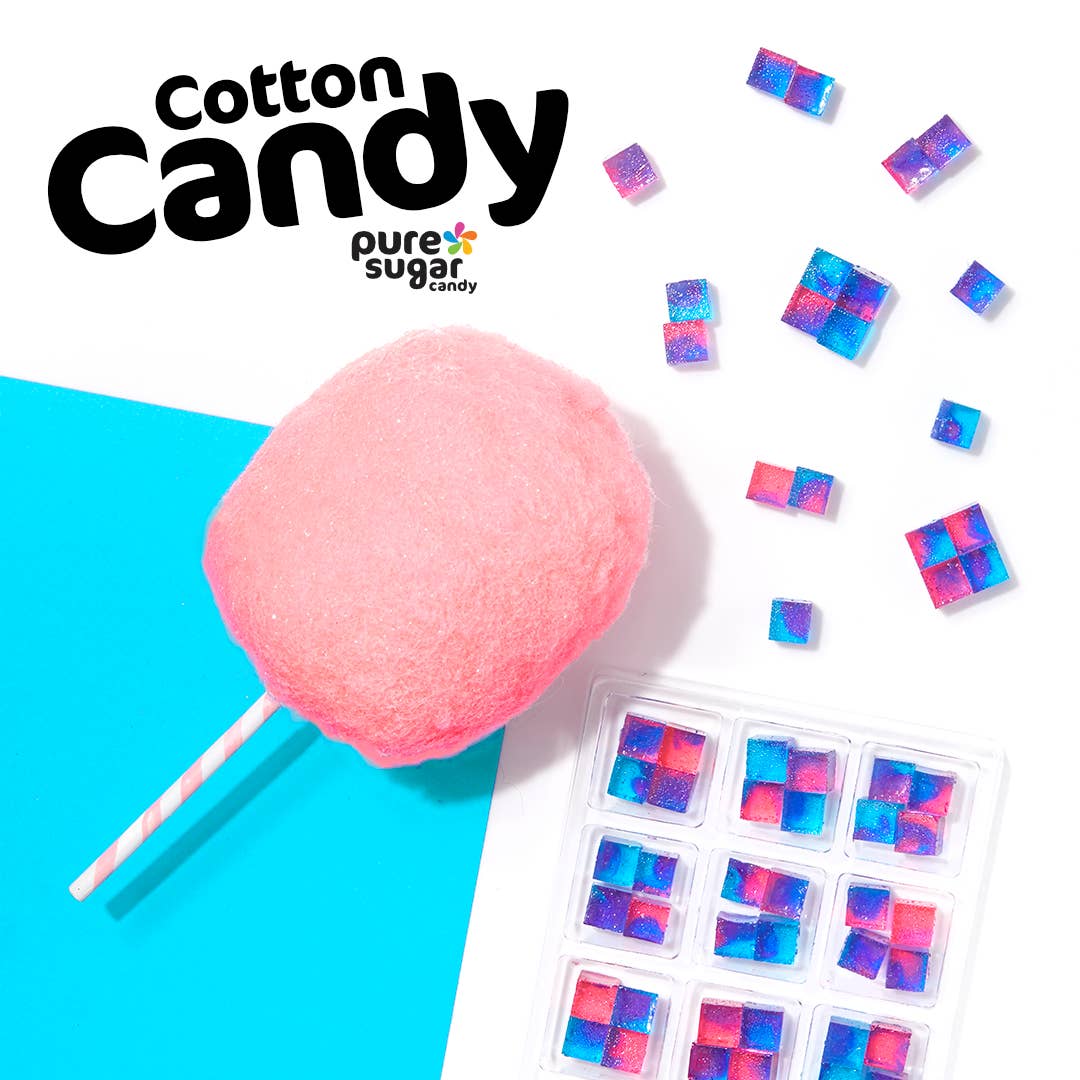 Pure Sugar Candy - Vente Bonbons durs - Cotton Candy - Cubes de bonbons durs1