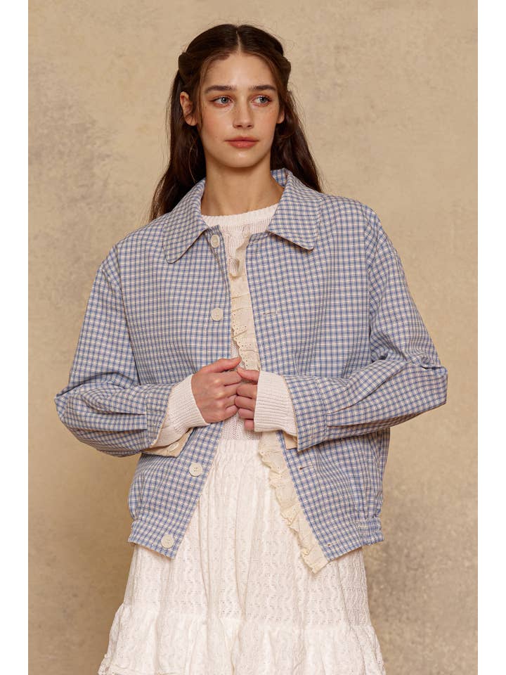 ROSIE POSIE - Wholesale Jacket - Women's - RP3020 - Reversible Gingham Ruffle Jacket13