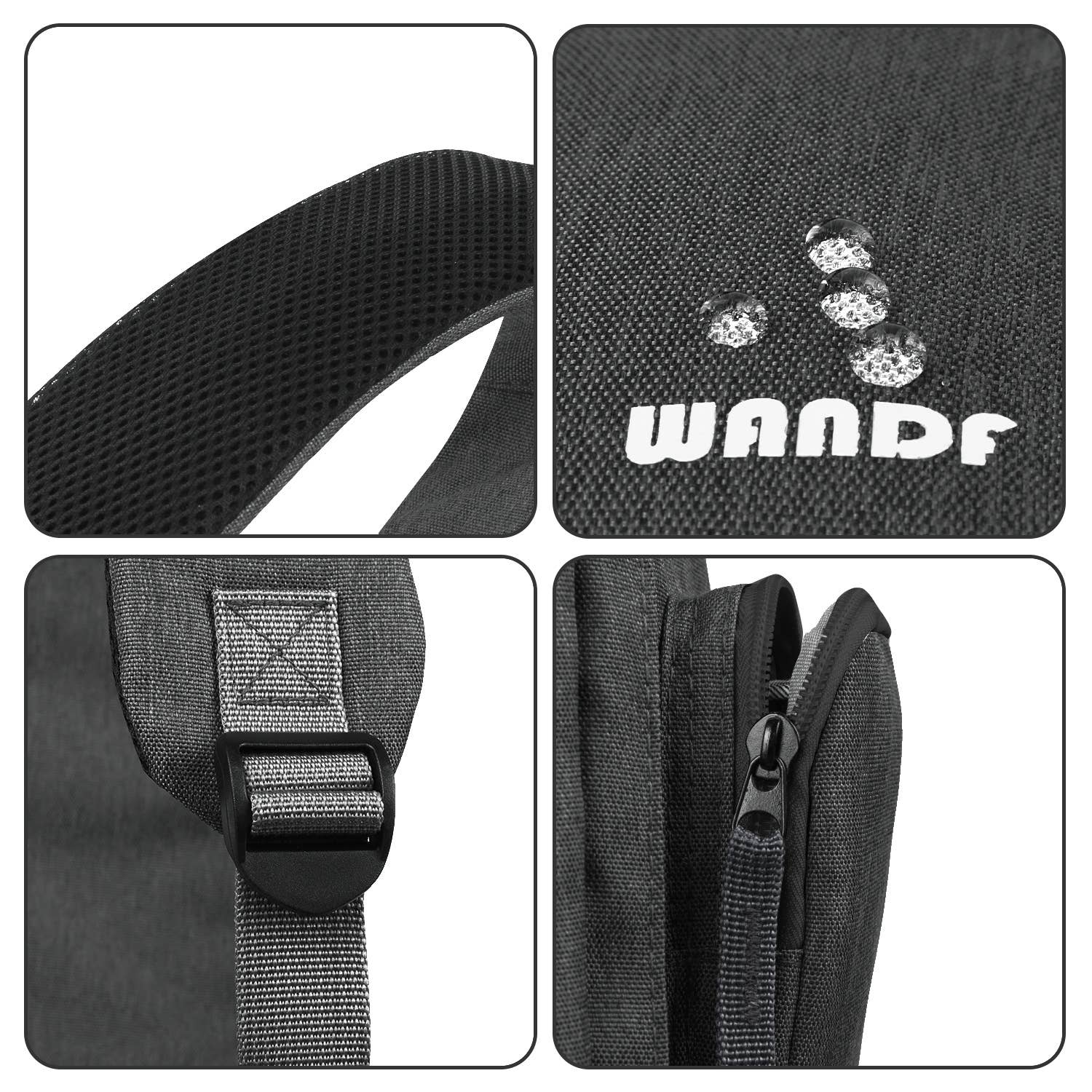 wandf - Wholesale Backpack - Unisex - WANDF Crossbody Sling Chest Bag Mens Travel Backpack10