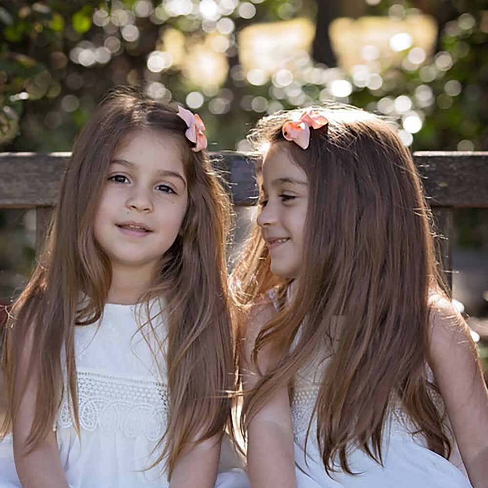 Snuggle Hunny - Wholesale Hair Clip - Kids - Baby Pink Piggy Tail Hair Clips - Pair1