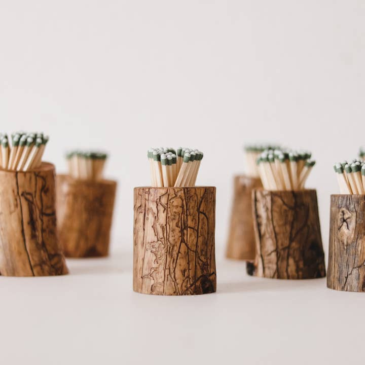 Elevation Goods - Wholesale Match Holder - Wood Match Holder / Rustic Match Striker