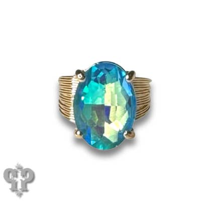 Pink Panache Brands - Wholesale Cocktail/Statement Ring - Oval rhinestone ring4