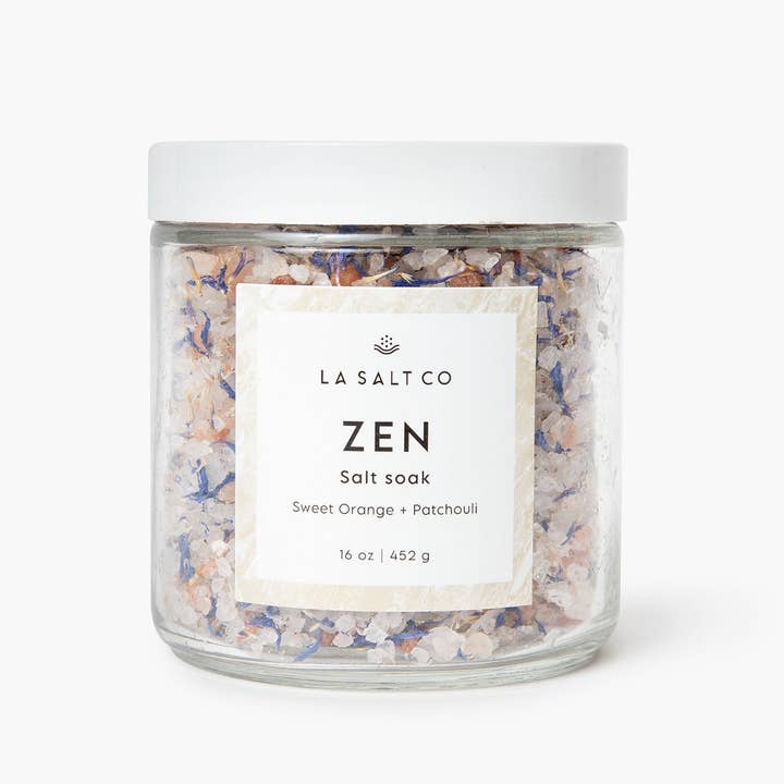 Los Angeles Salt Company – wholesale Bath soak/milk – Zen Salt Soak 16oz