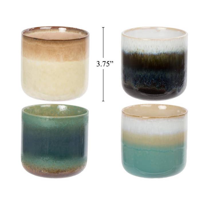 Truu Design - Wholesale Plant Pot - Triple-Glazed Ceramic Planter,4asst