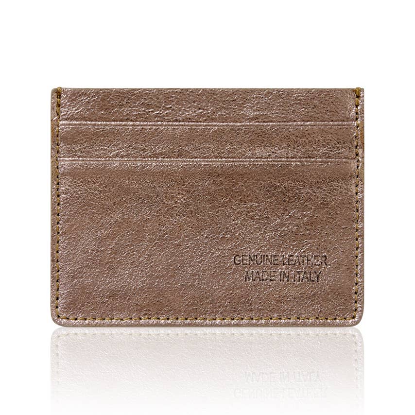 MONTTE DI JINNE - Vendita all'ingrosso Porta carte - Unisex - Portacarte doppio lato in vera pelle italiana fatto a mano3