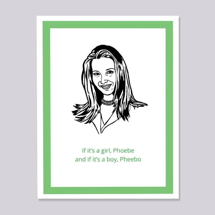 Vänner Phoebe Baby Card för wholesale av Design Corner