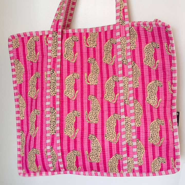 Shakti.ism - Wholesale Tote Bag - Women's - Quilted Market Tote Bags: Colourful Screen Printed Kantha Tote Bags, Ethically Handmade in India12