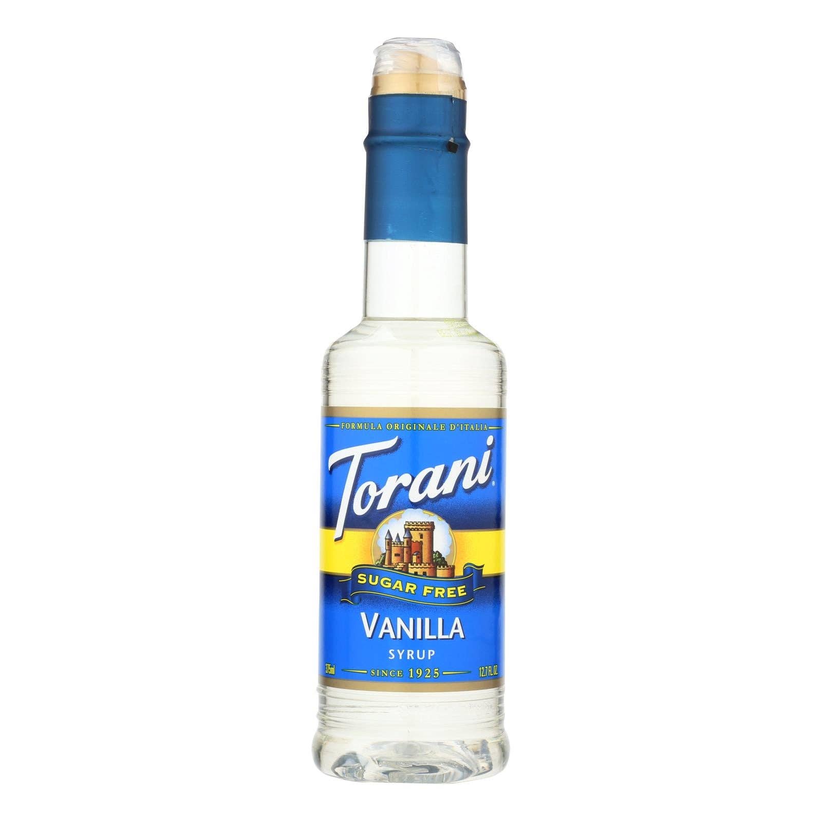 Everyday Supply Co - Wholesale Flavored Syrup - Torani Sugar Free Vanilla Coffee Syrup, 4 Pack, 12.7 Fl Oz0