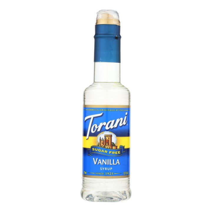 Torani Sugar Free Vanilla Coffee Syrup, 4 Pack, 12.7 Fl Oz for wholesale by Everyday Supply Co