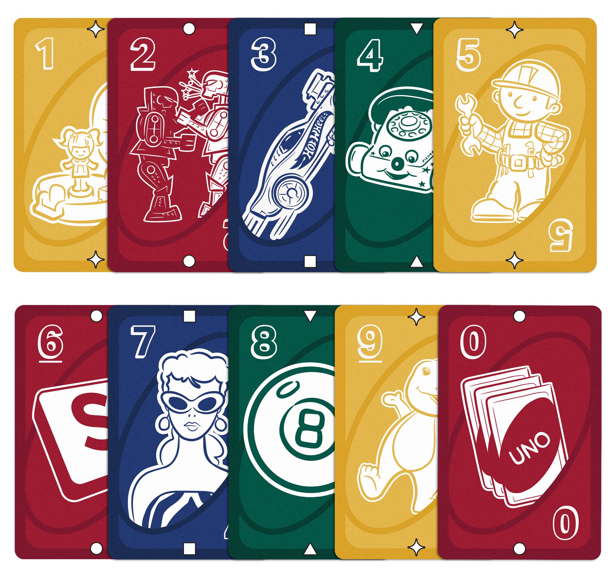 Variety Distributors - Wholesale Toy Set - Kids - Mattel's 80th Anniversary Ruby Red UNO Game1