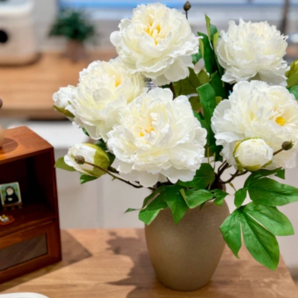 ACCITY - Wholesale Artificial Flowers - Long Stem Double Peony Artificial Flower Decor_CWMM646211