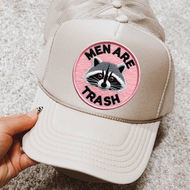 Men Are Trash Otto Trucker Hat for wholesale by ZZ Threadz