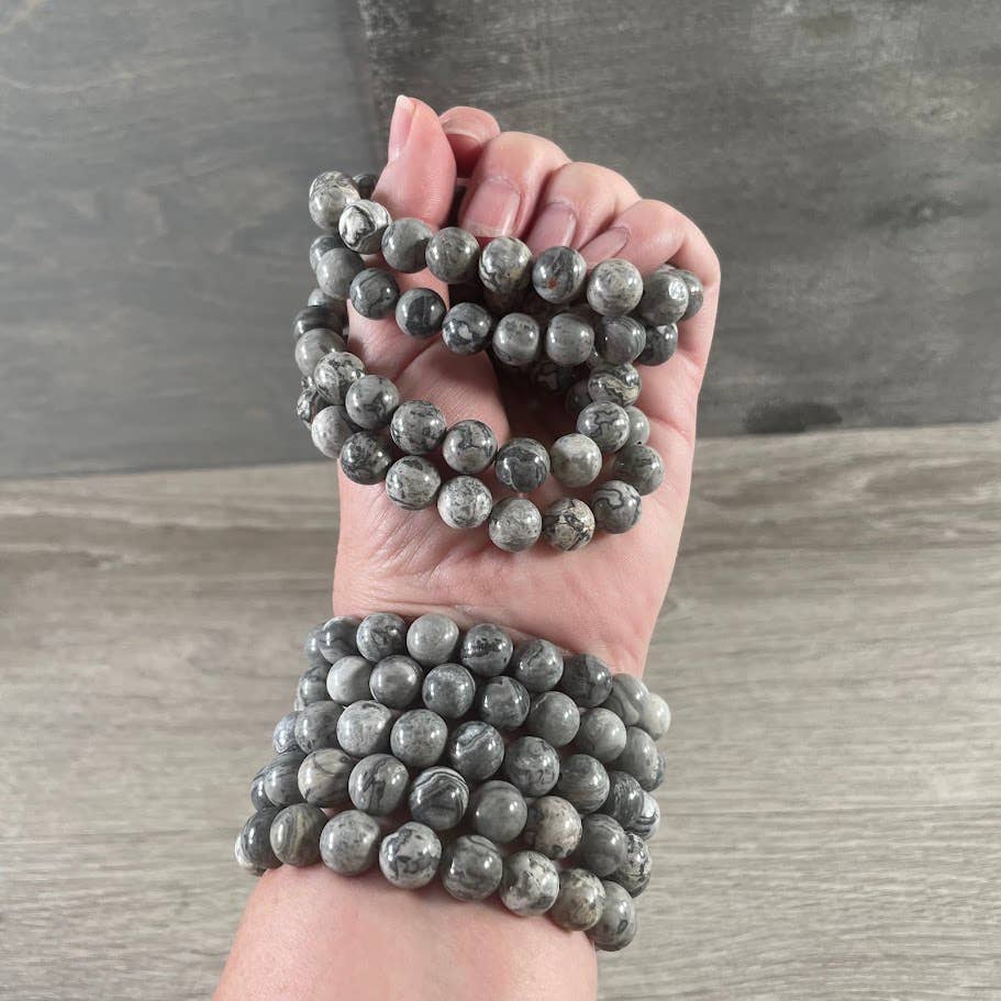 Keystone Crystals - Vente Bracelet de perles - Bracelets en perles de pierres précieuses 10 mm – Bijoux de guérison par les cristaux5