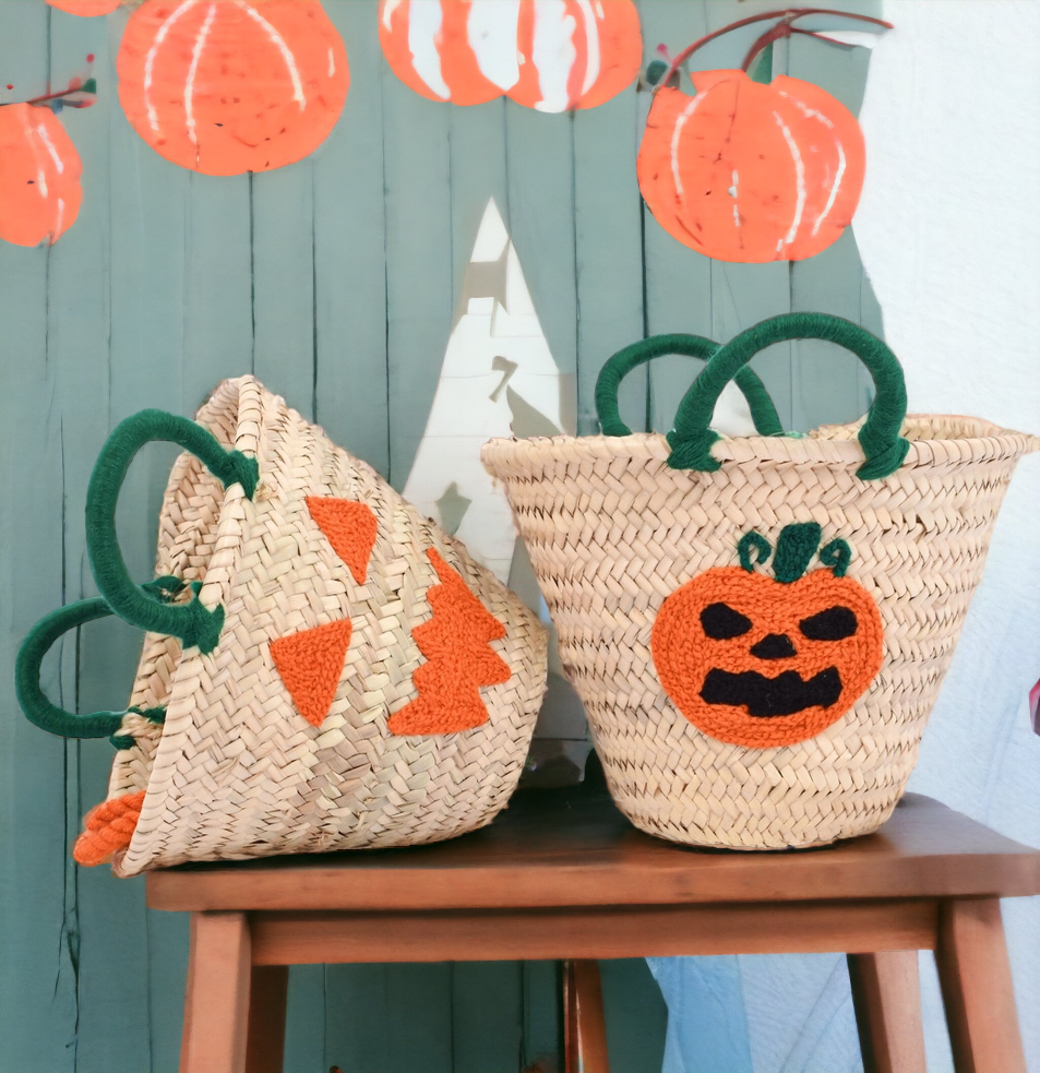 HandmadeBestSeller – wholesale Basket – Kids & baby – Halloween Pumpkin, Halloween Buckets, Girl Halloween Basket1