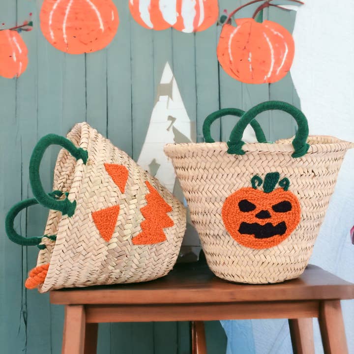 HandmadeBestSeller – wholesale Basket – Kids & baby – Halloween Pumpkin, Halloween Buckets, Girl Halloween Basket1