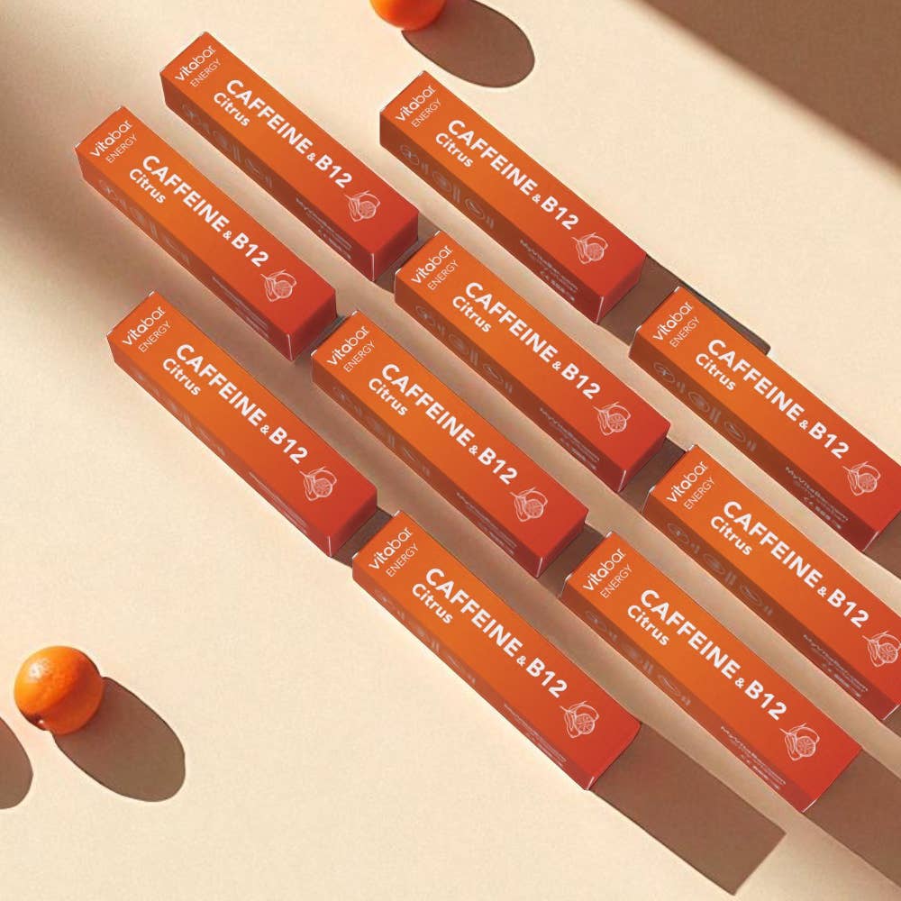 VitaBar - Wholesale Oral Supplement/Vitamin - ENERGY - Caffeine - Citrus Flavor 10-PACK1