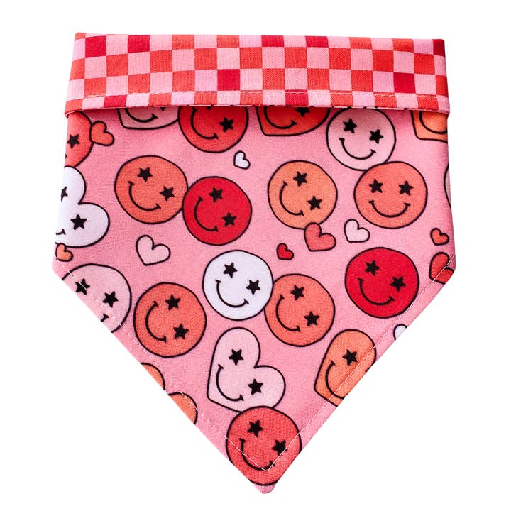 Happy Valentine - Reversible Dog Collar Bandana for wholesale by Charlie & the Hound