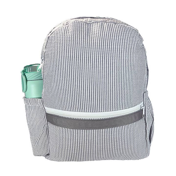 Grå Seersucker Medium rygsæk m/lomme | Mint for engroshandel hos Mint