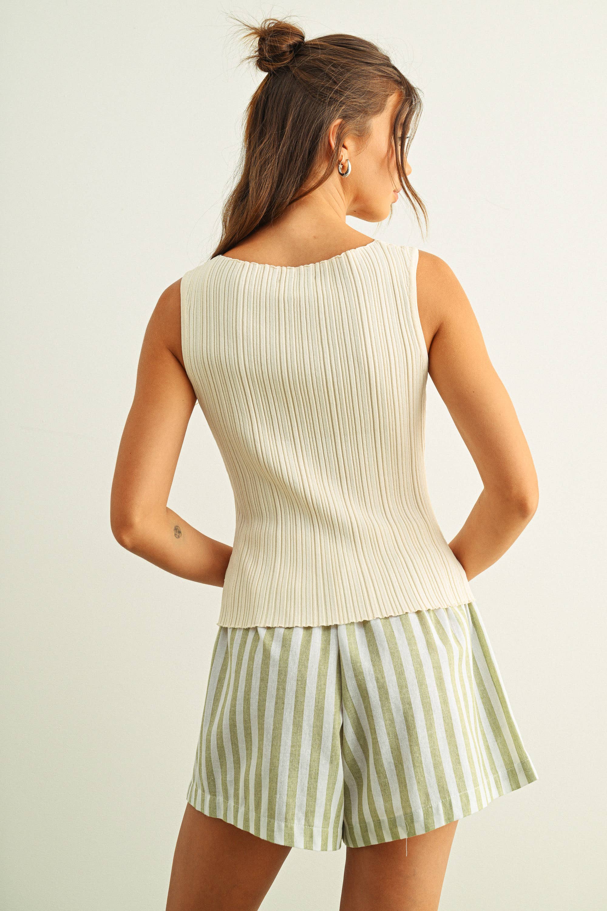 MIOU MUSE - Wholesale Knit Top - Women's - T3779   VISCOSE RIBBED KNITTED TOP22