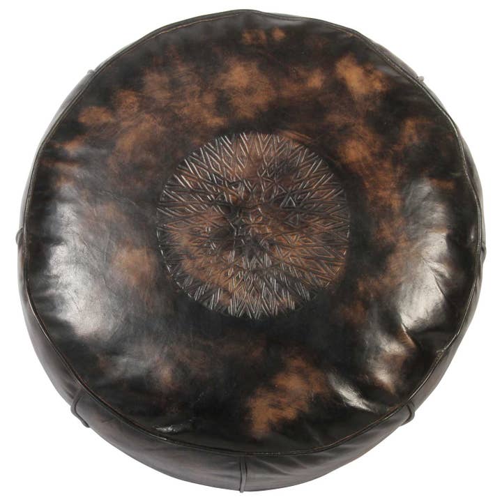 Casa Moro - Wholesale Pouf - Moroccan leather seat cushion Asli ottoman pouf7