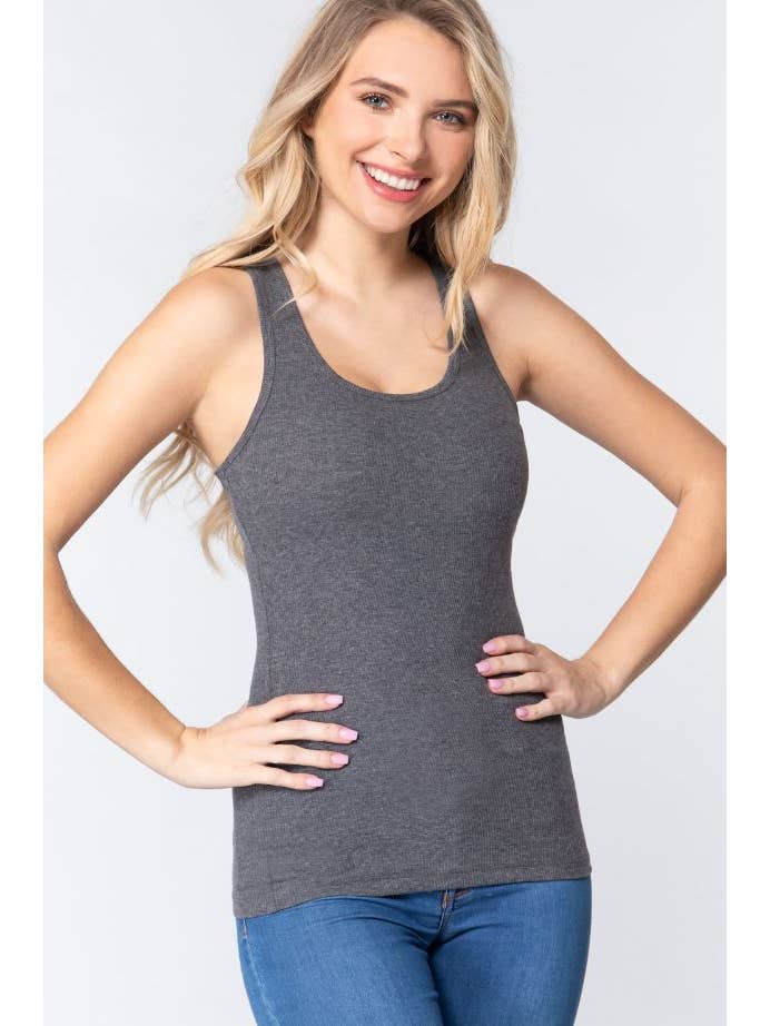 BLUE AGE - Wholesale Tank Top - Women's - RACERBACK RIB TANK TOP6