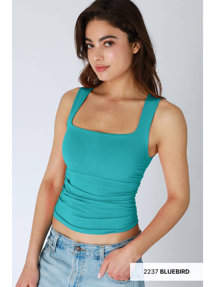 NIKIBIKI - Wholesale Tank Top - Women's - NS8408- Clean Line Square Shirred Top19