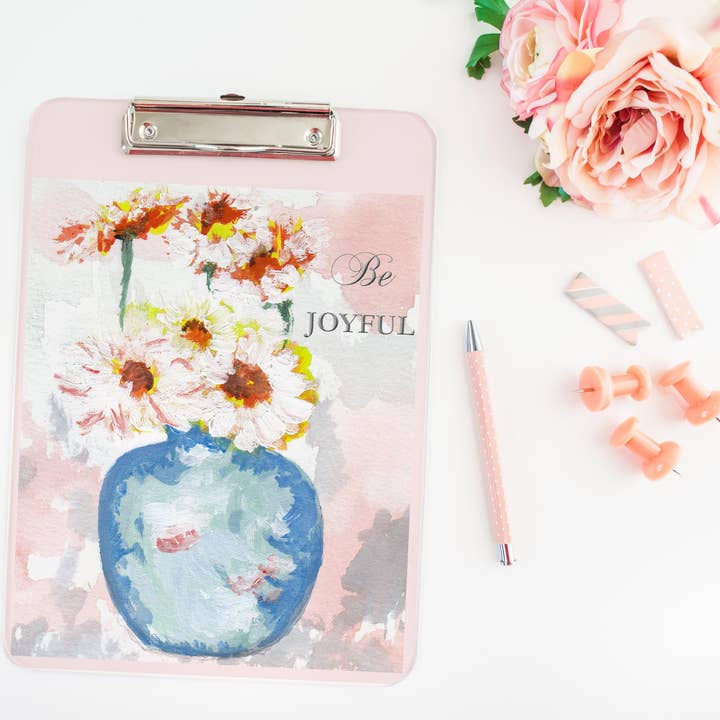 Be Joyful Clipboard for wholesale by Shades of Expression Designs