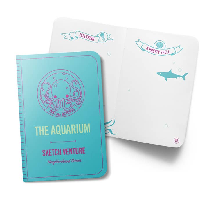 Diario de boceto del mar y la vida marina del acuario para venta al por mayor de My Sketchventure