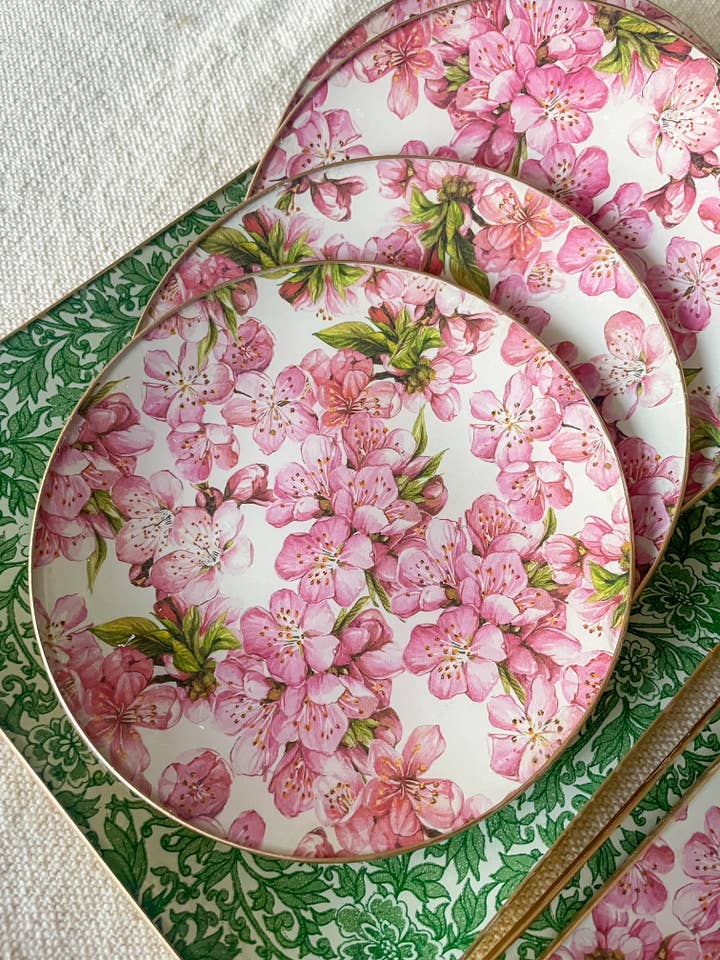 Glass Handmade Plates & Trays - Cherry Blossom for wholesale by Biccara