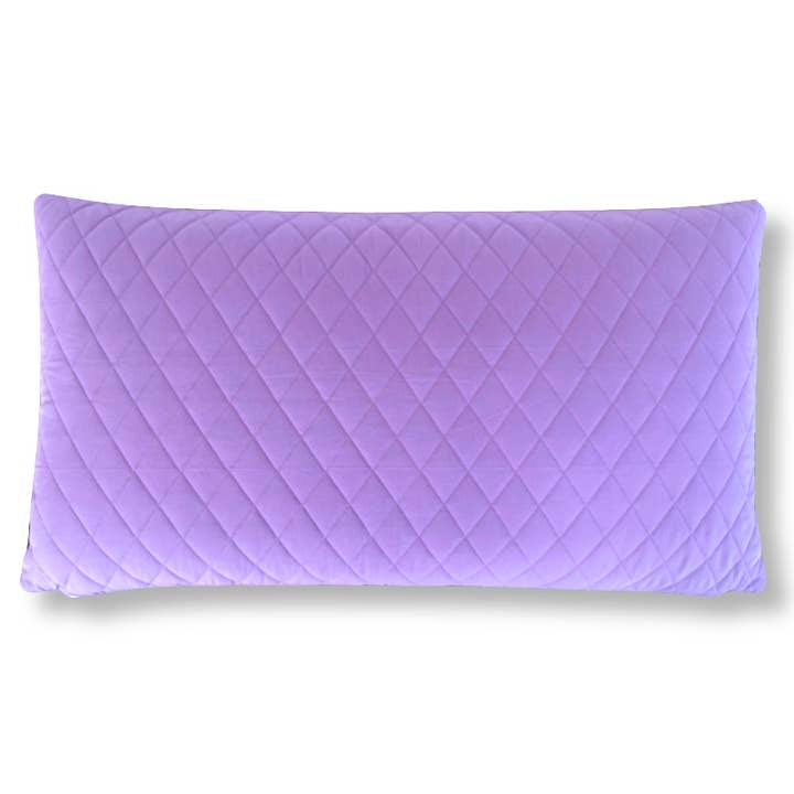 Quiltet mega pude solid lilla Aliah 50x90 cm for engroshandel hos Mitomito