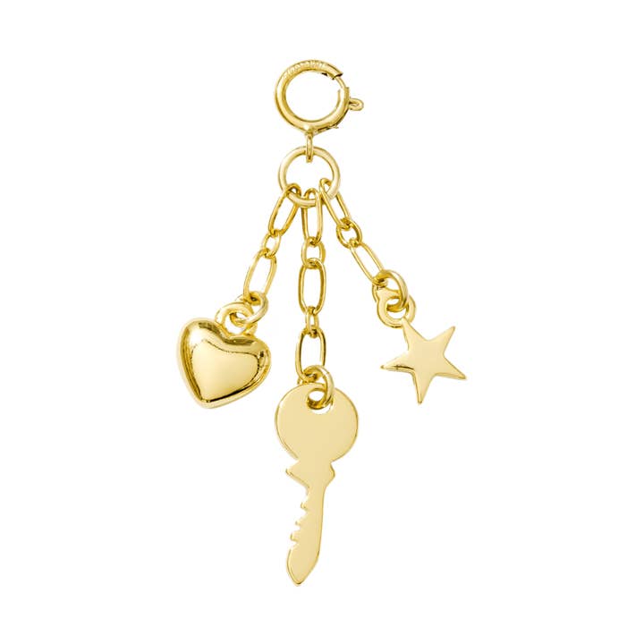 Pince à Cheveux Charme — Trio Clé de Mon Cœur pour la vente par Karst Essentials