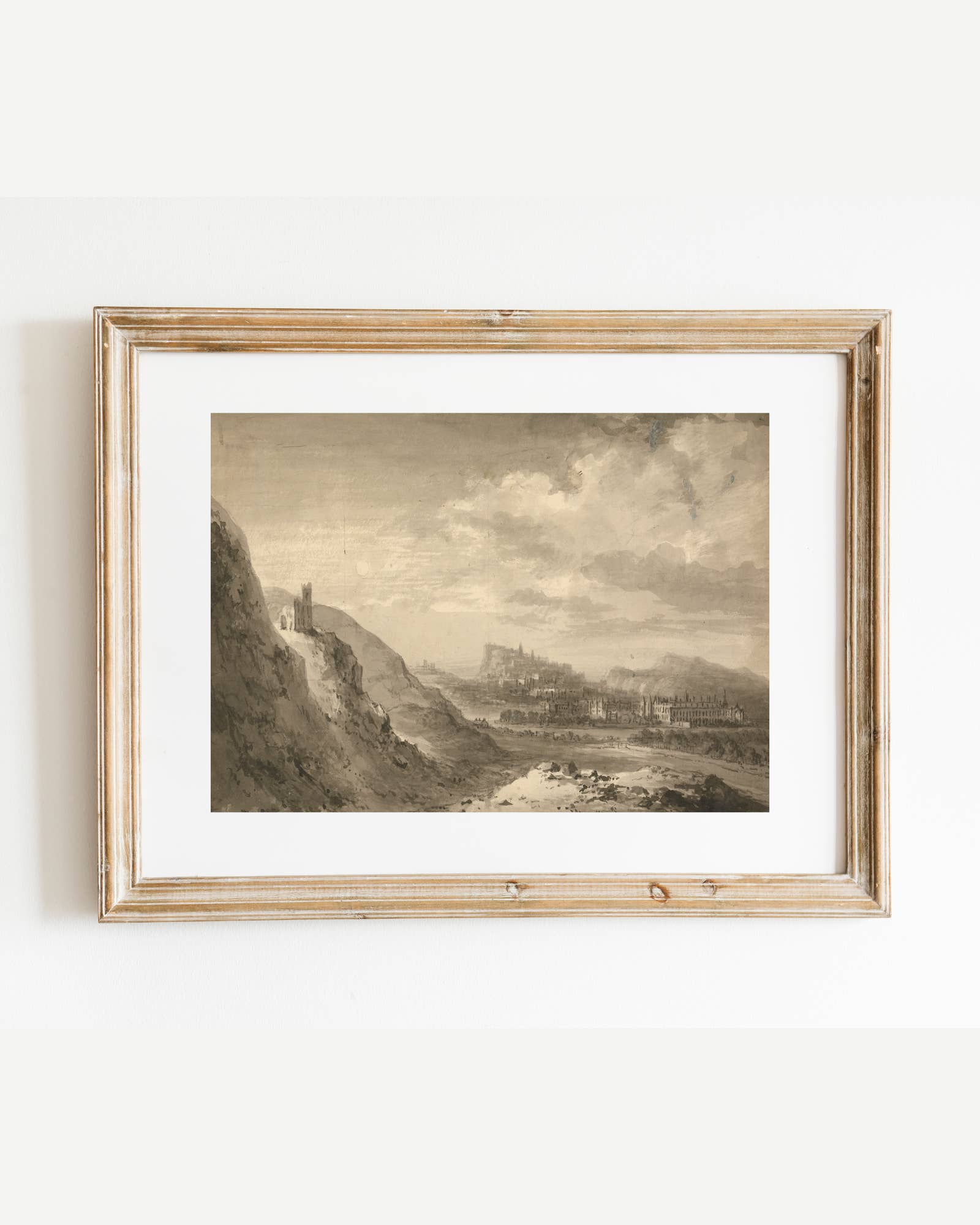 Sea to Skye - Wholesale Art Print - Sketch of Edinburgh Antique Art Print