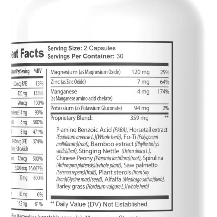 Herbal Extreme – wholesale Oral supplement/vitamin – Divinity - Hair, Skin And Nails