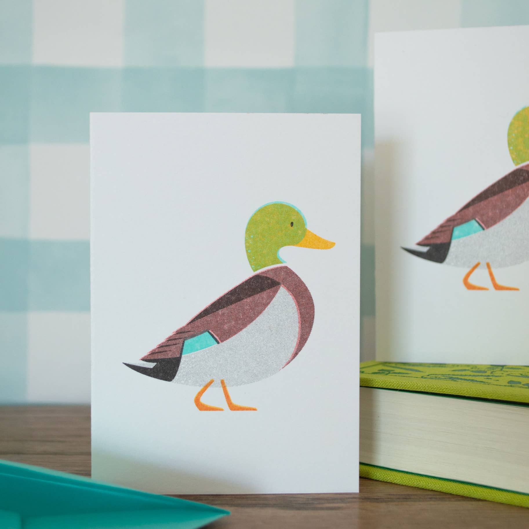 Bobbie Print - Wholesale Birthday Card - Mallard Duck Mini Greeting Card 2